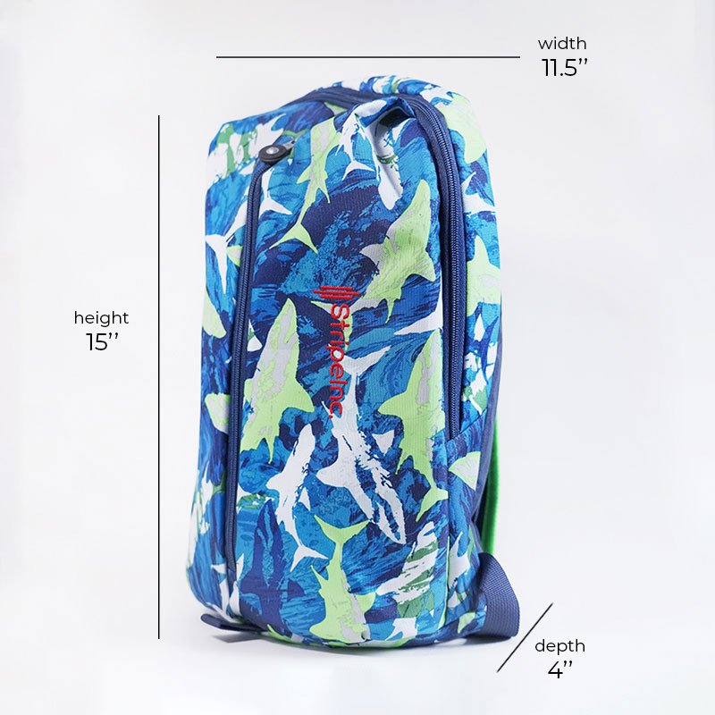 Stripelnc Mini Travel Backpack - Shark (60606)