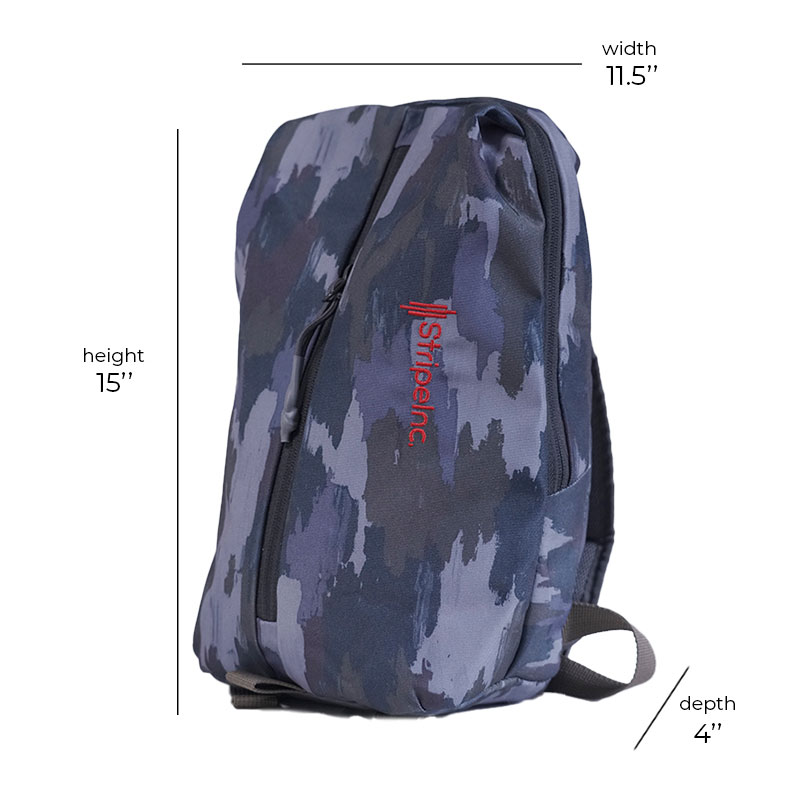 Stripelnc Mini Travel Backpack - Urban Camouflage (90909)