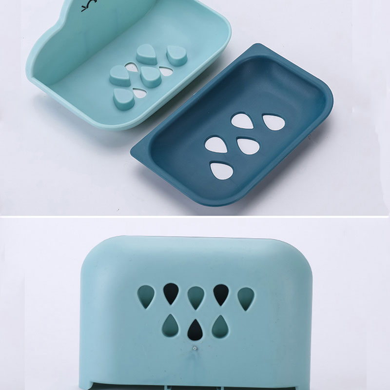 Strong Wall Adhesive Cute Double Layer Soap Case (301185)