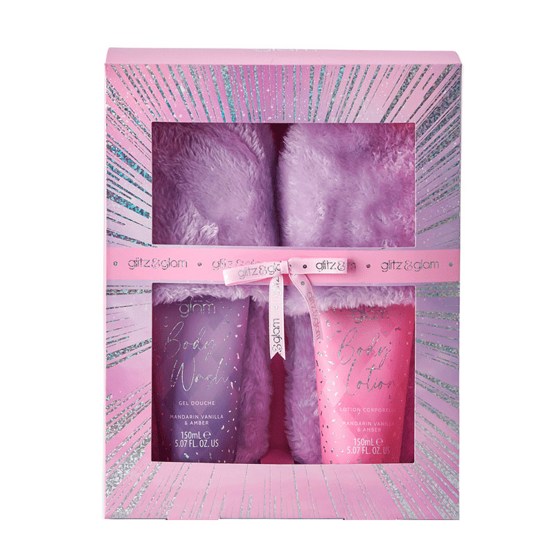 Style & Grace Glitz & Glam Slipper Gift Set (3570)
