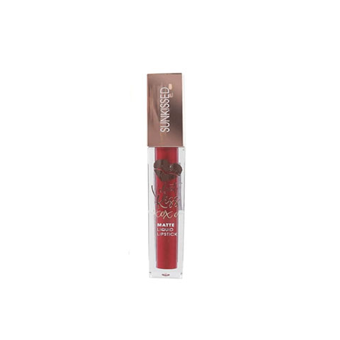 Sunkissed Velvet Kiss XoXo Matte Liquid Lipstick 5ml - Cherry Red