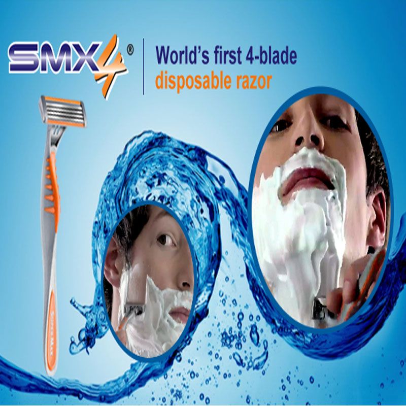 Super Max SMX 4 Blade Technology Disposable Razors