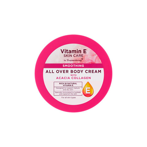 Superdrug Vitamin E Acacia Collagen All Over Body Cream 300ml
