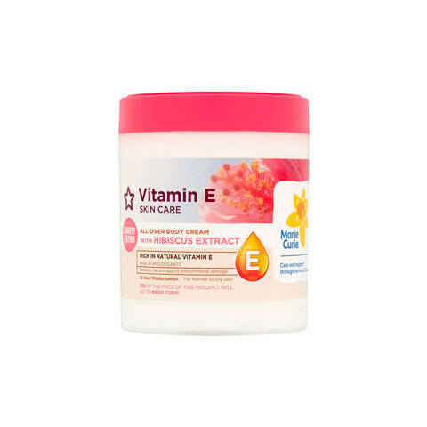 Superdrug Vitamin E Hibiscus Extract All Over Body Cream 465ml