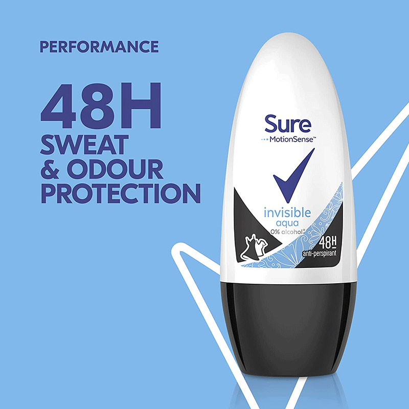 Sure Invisible Aqua Anti-perspirant Deodorant Roll On 50ml