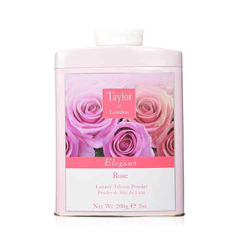 Taylor of London Luxury Talcum Powder 200g - Elegant Rose