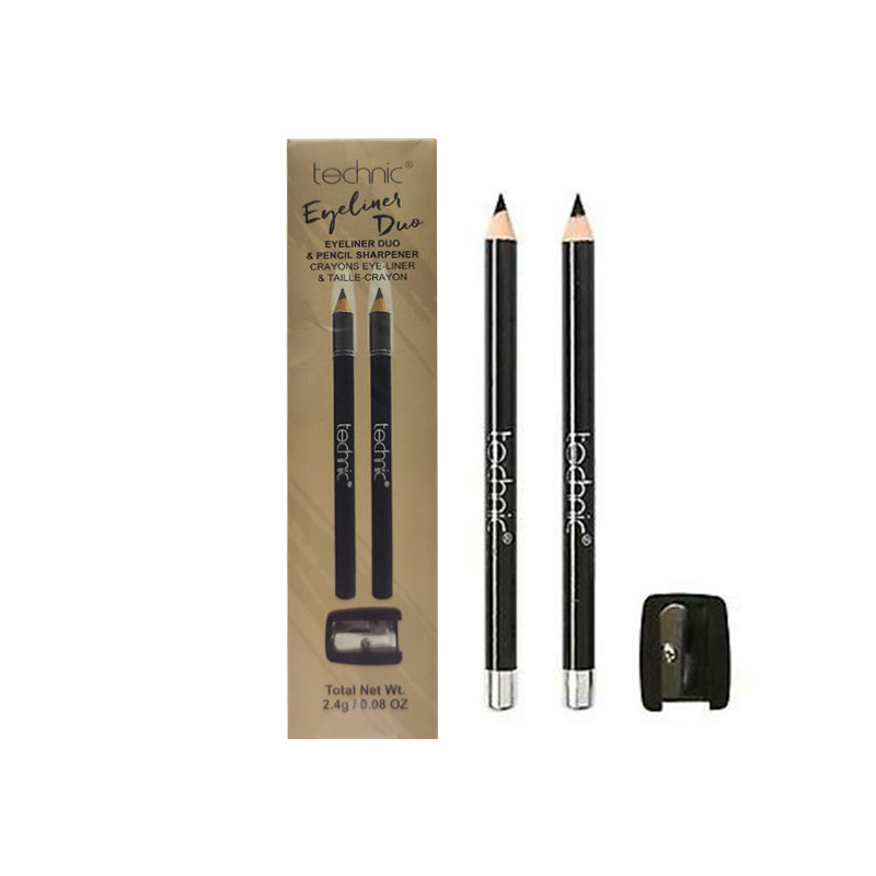 Technic Eyeliner Duo + Pencil Sharpener 2.4g - Black