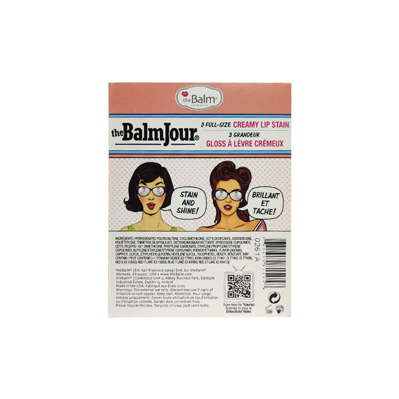 The Balm Cosmetics The BalmJour 3 Full-Size Creamy Lip Stain Set