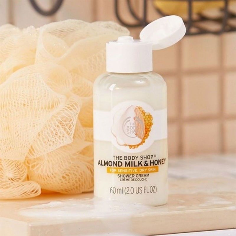 The Body Shop Almond Milk & Honey Shower Cream For Sensitive & Dry Skin 60ml