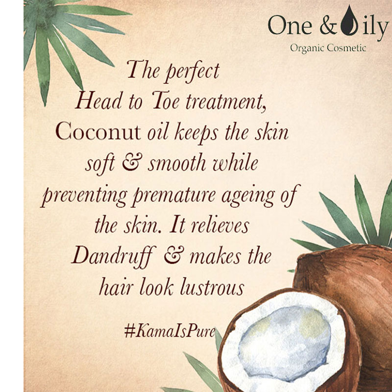 The One & Oily 100% Pure Coconut Oil For Hair & Skin 200ml