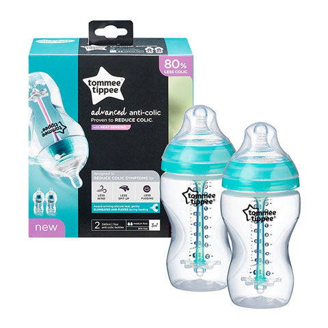 Tommee Tippee Advanced Anti Colic Bottle 340ml (3m+) - 2pc (5900)