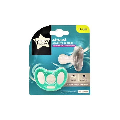 Tommee Tippee Advanced Sensitive Soother 0-6M - 2Pk