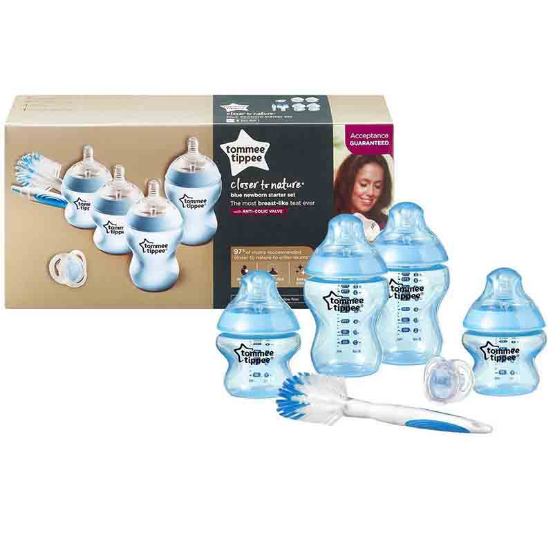 Tommee Tippee Closer to Nature Newborn Starter Set - Blue