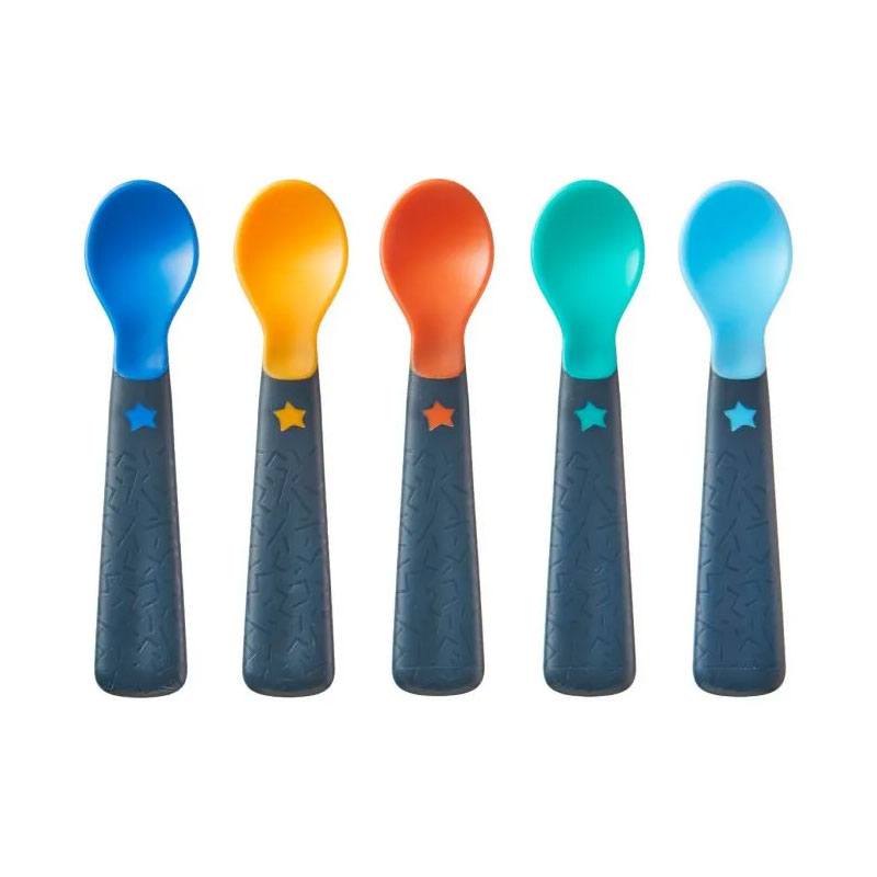 Tommee Tippee Easy Grip Self Feeding Spoons Set 5pcs - 6M+