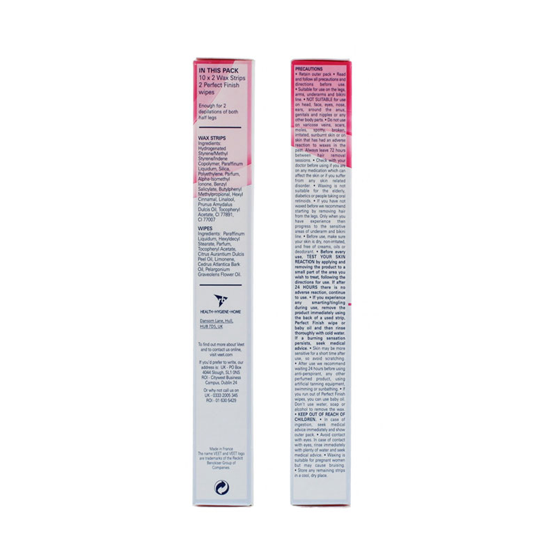 Veet Almond Oil & Vitamin E Wax Strips for Sensitive Skin - 20 Strips