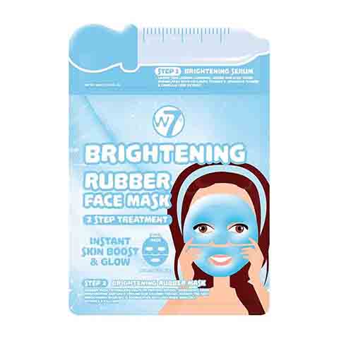 W7 Brightening 2 Step Treatment Serum + Rubber Facial Mask