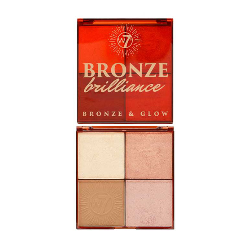 W7 Bronze Brilliance Bronze & Glow Palette - Medium / Dark