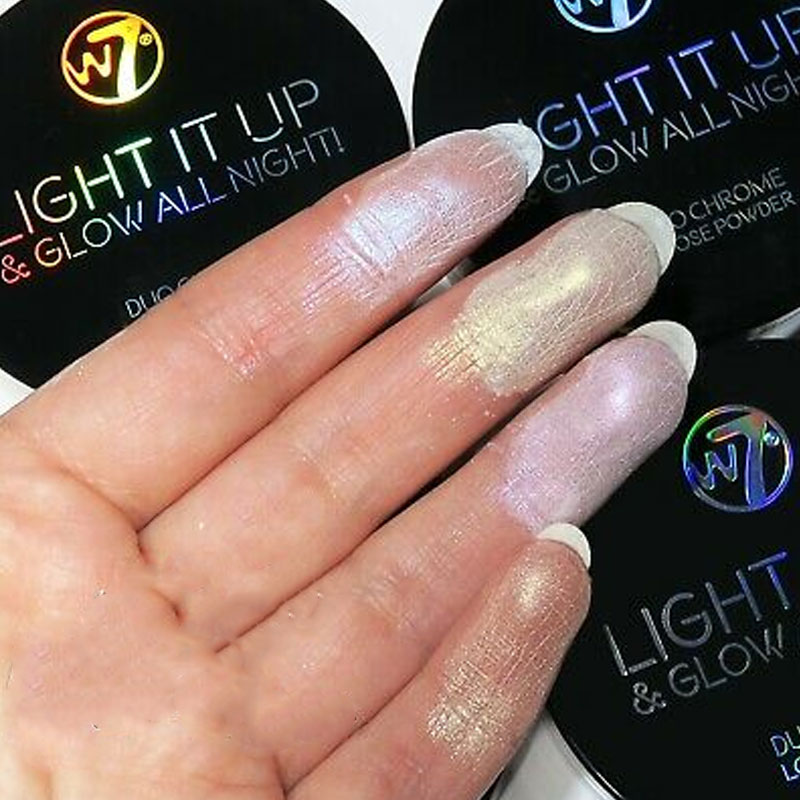 W7 Light It Up & Glow All Night ! Duo Chrome Loose Powder 4g - Soho Soho Soho
