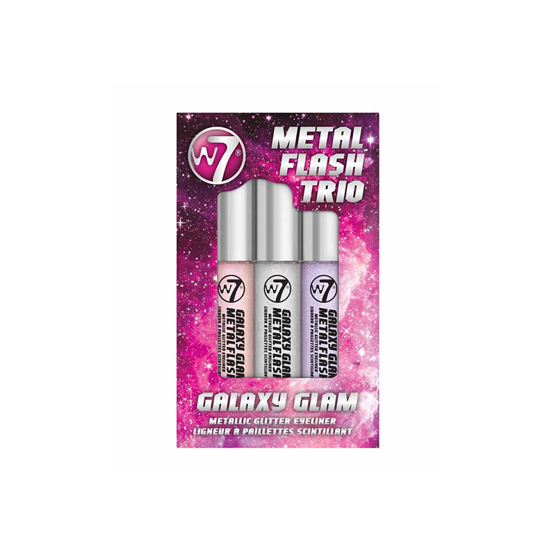 W7 Metal Flash Trio Metallic Glitter Eyeliner - Galaxy Glam