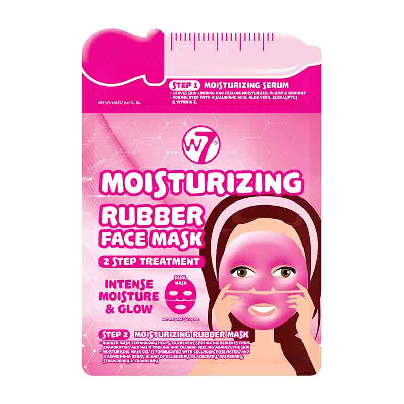 W7 Moisturising 2 Step Treatment Serum + Rubber Facial Mask
