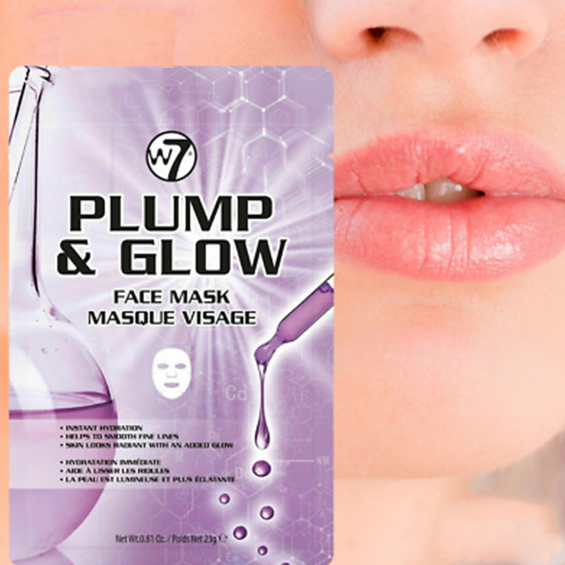 W7 Plump & Glow Face Sheet Mask 23g