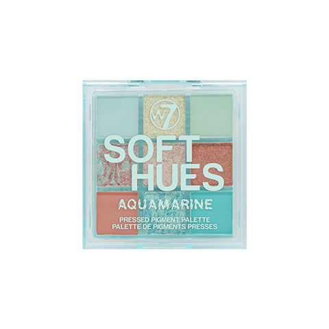 W7 Soft Hues Pressed Pigment Palette - Aquamarine