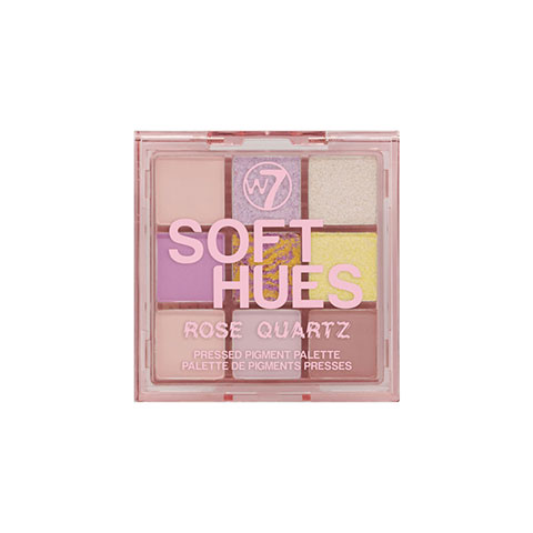 W7 Soft Hues Pressed Pigment Palette - Rose Quartz