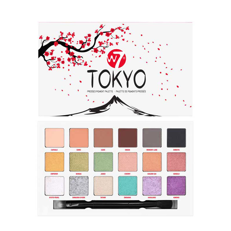 W7 Tokyo Pressed Pigment Eyeshadow Palette