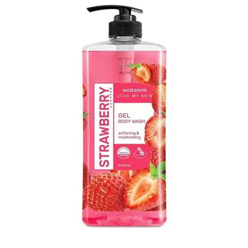 Watsons Softening & Moisturising Gel Body Wash 1000ml - Strawberry