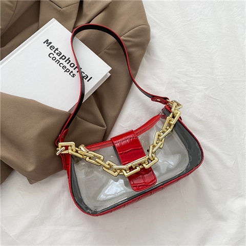 Women's New Trendy Korean Style Transparent Small Bag (1001014)