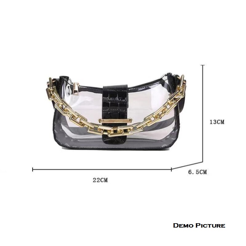 Women's New Trendy Korean Style Transparent Small Bag (1001014)