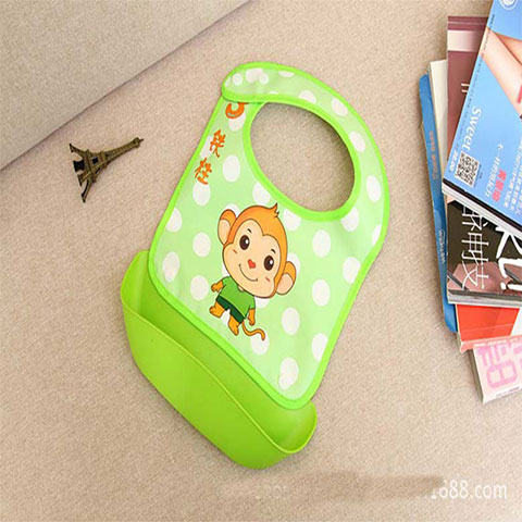 Xierbao Baby Detachable Waterproof Bib - Green