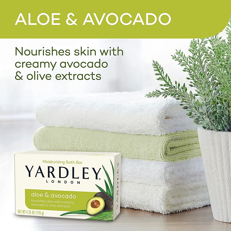 Yardley London Aloe & Avocado Moisturizing Bath Bar 120g